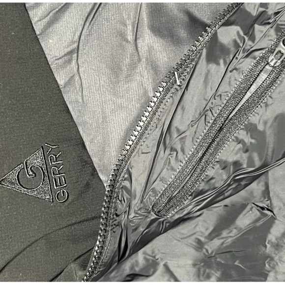 Men's GERRY Heavy Puffer Jacket Coat Welded Channels Black Size Large - Picture 6 of 10